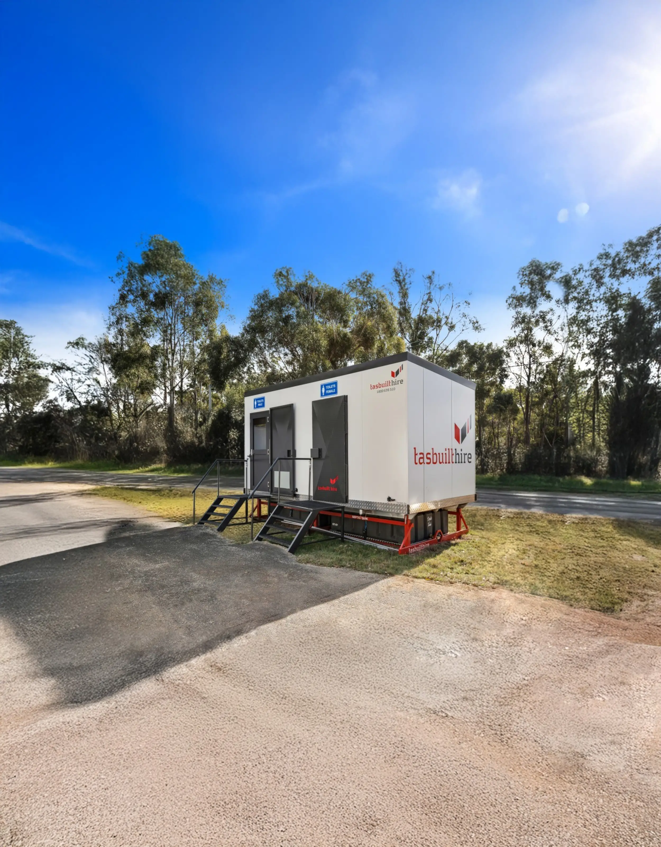Tasbuilt Hire ablution block external