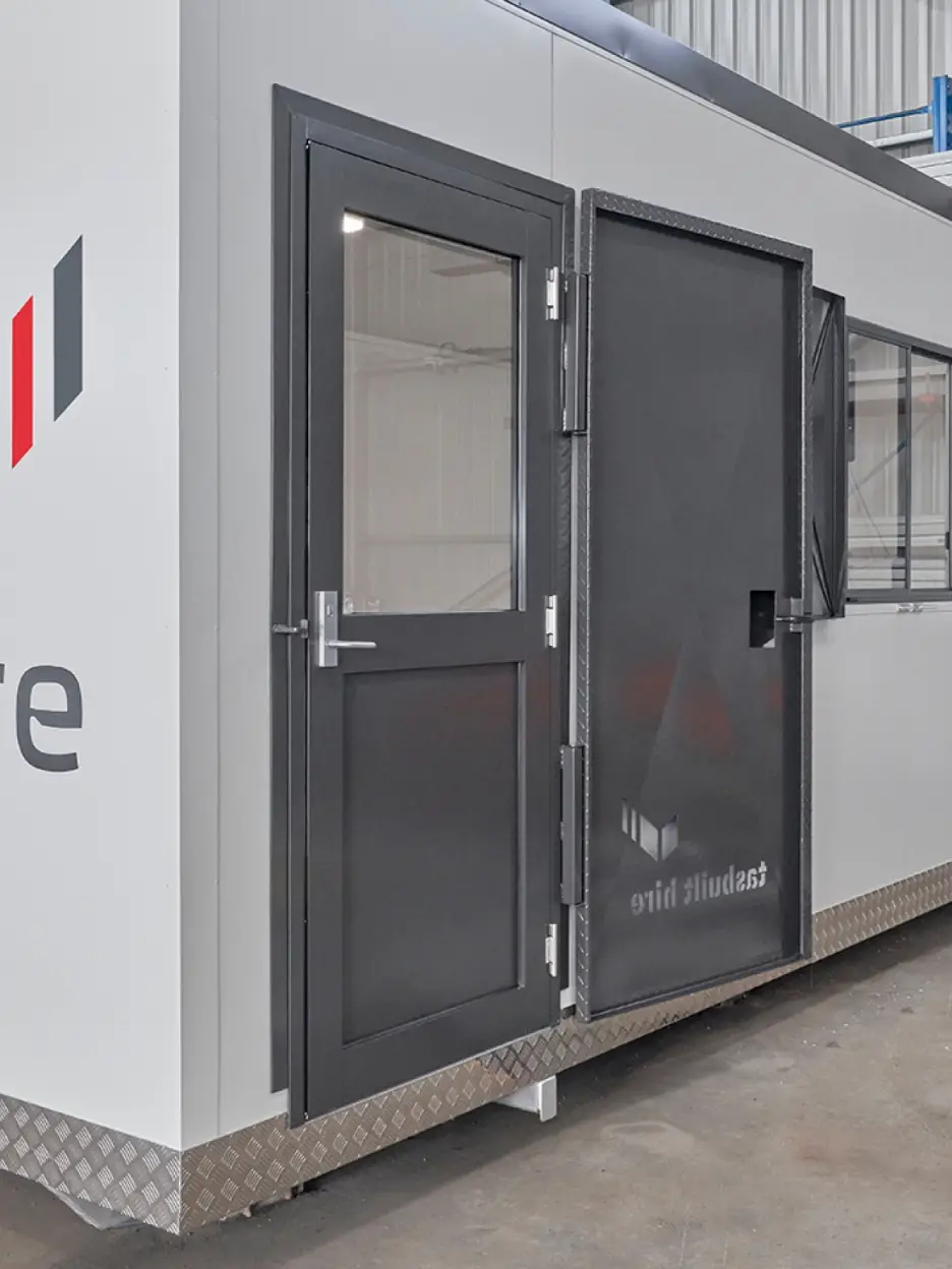 Tasbuilt hire feature security doors