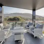 Second storey verandah with glass balustrade