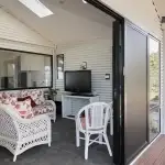 Fern Room with grey tiles