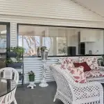 Sun room with fernery and out door space