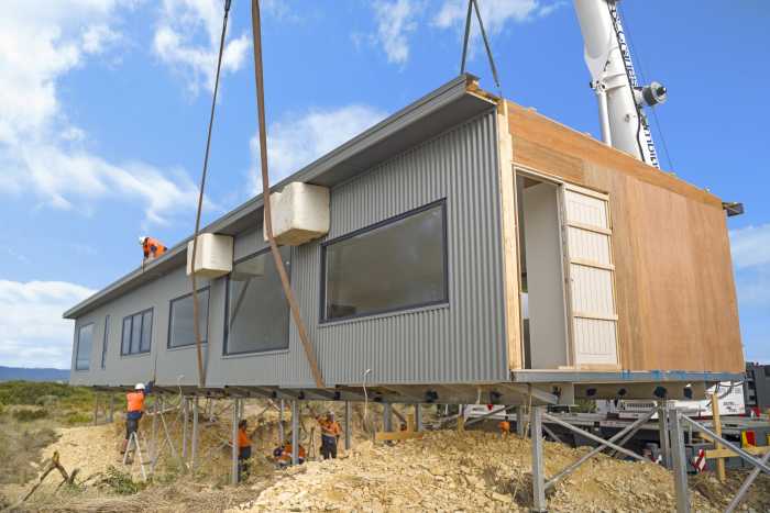 Installation of Modular Home on Steel Peirs