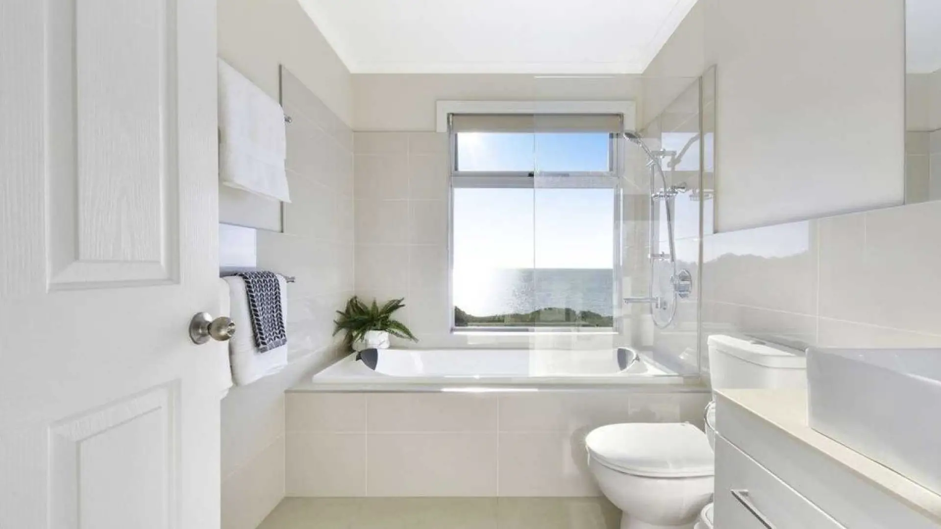 Ensuite with a view from the bath