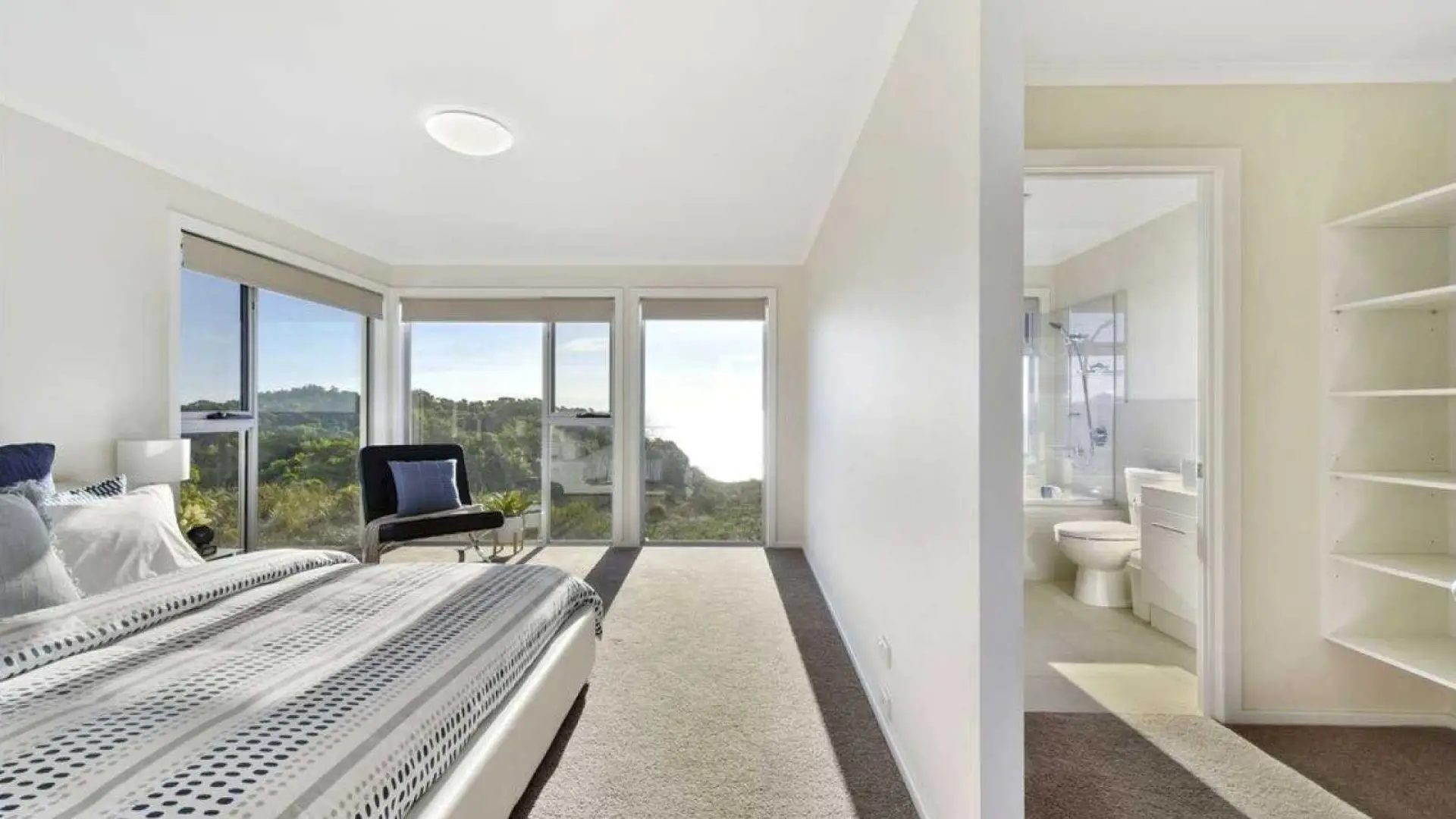 Spacious master bedroom and ensuite