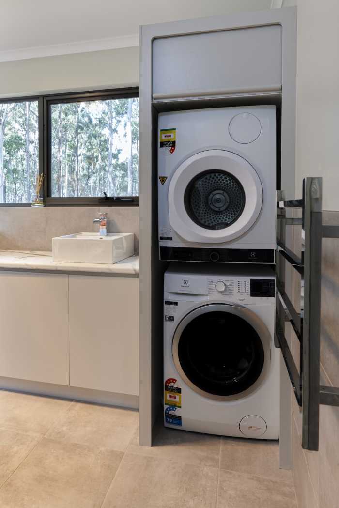 European Laundry with Appliance Tower