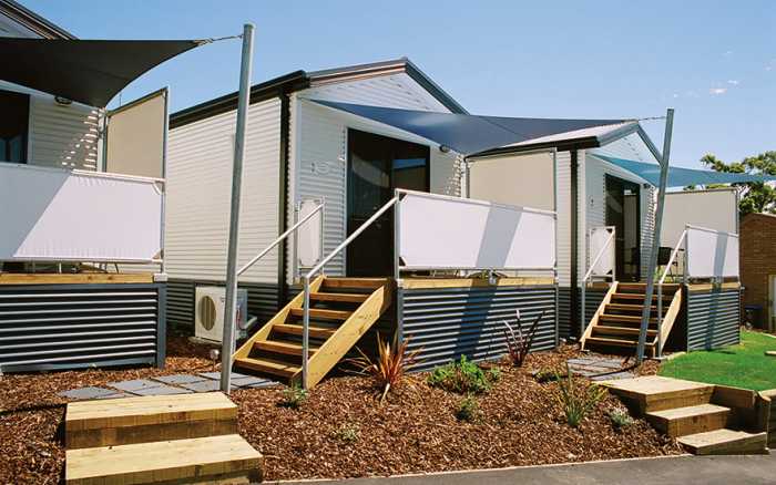 Modular holiday cabins Bridport Tasmania