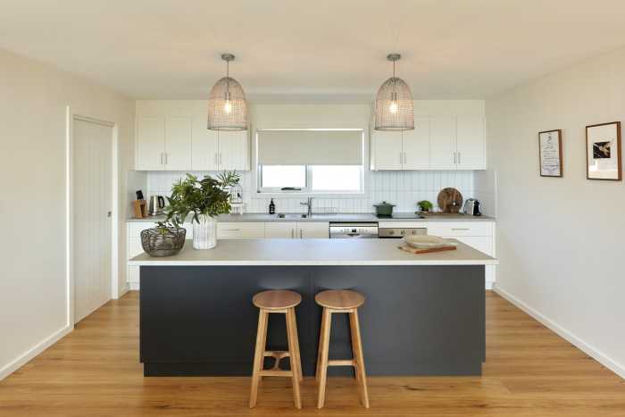 Contrasting Kitchen in Swansea Modular Home