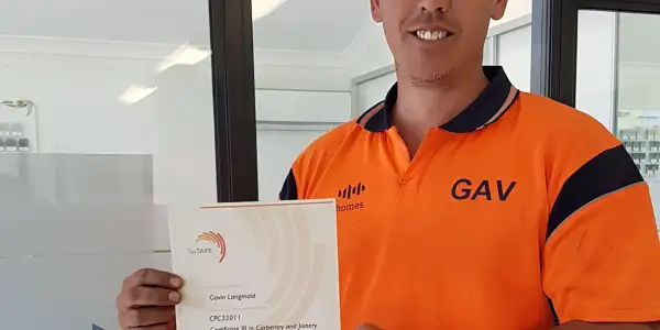 Another Qualified Carpenter For The Tasbuilt Team