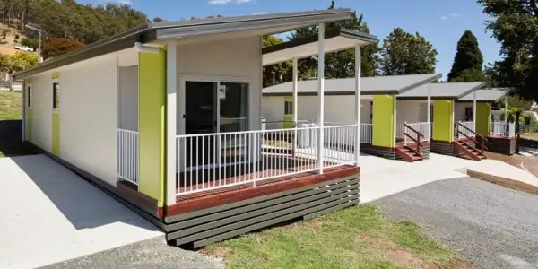 Big4 Holiday Cabins delivered to site today