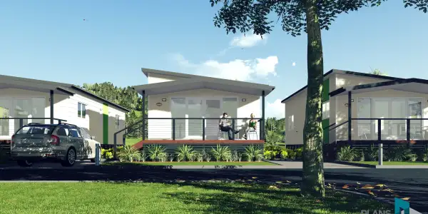 Luxury Cabins being built in our Factory